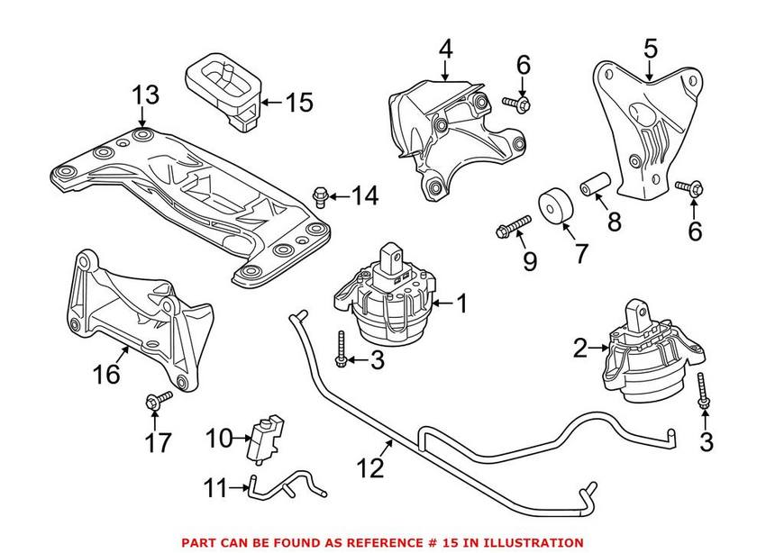 BMW Automatic Transmission Mount 22316770289